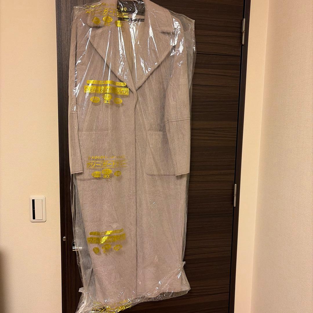 AMERI フェイク ムートン ロング コート　リバーシブル　クリーニング済み