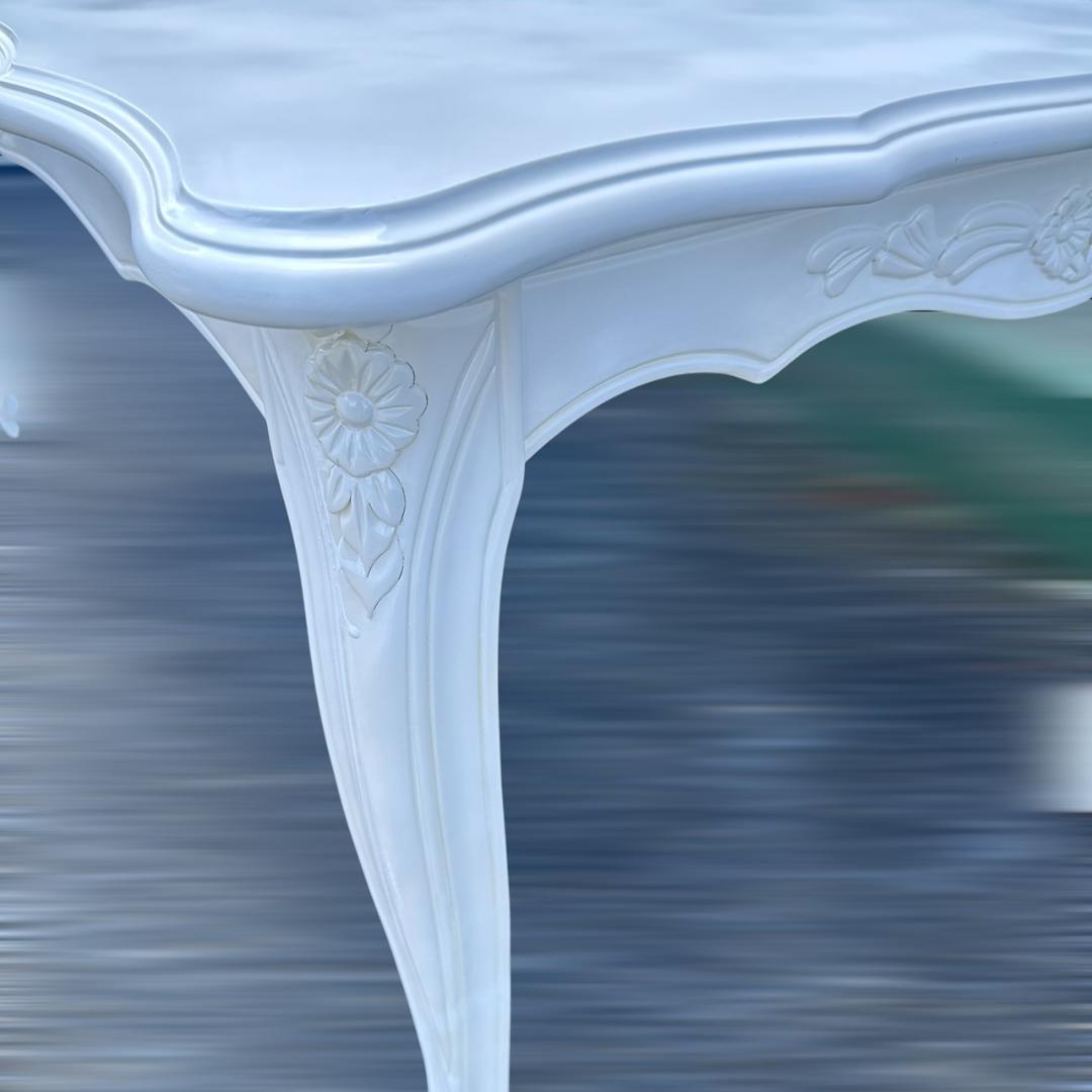 訳ありエレガント　ヴィオレッタシリーズ　ダイニングテーブル　ワイド155　手彫り