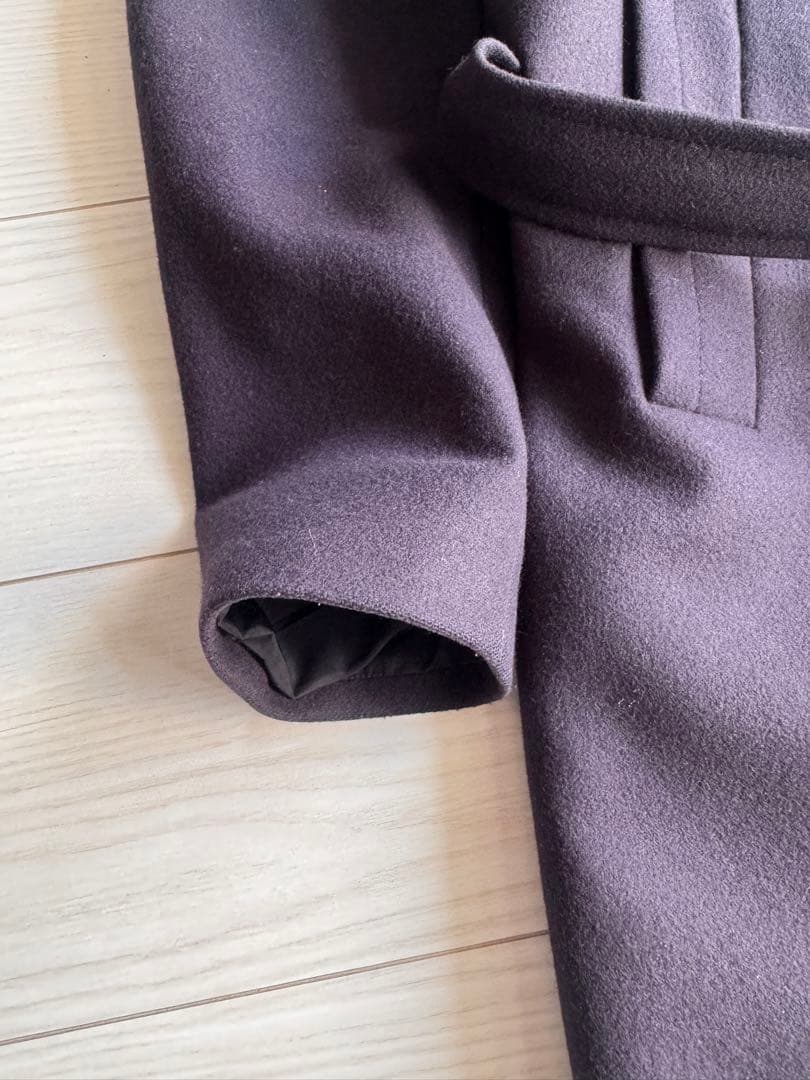 美品 HEVO OSTUNI ベルテッドコート オストゥーニ ネイビー 44