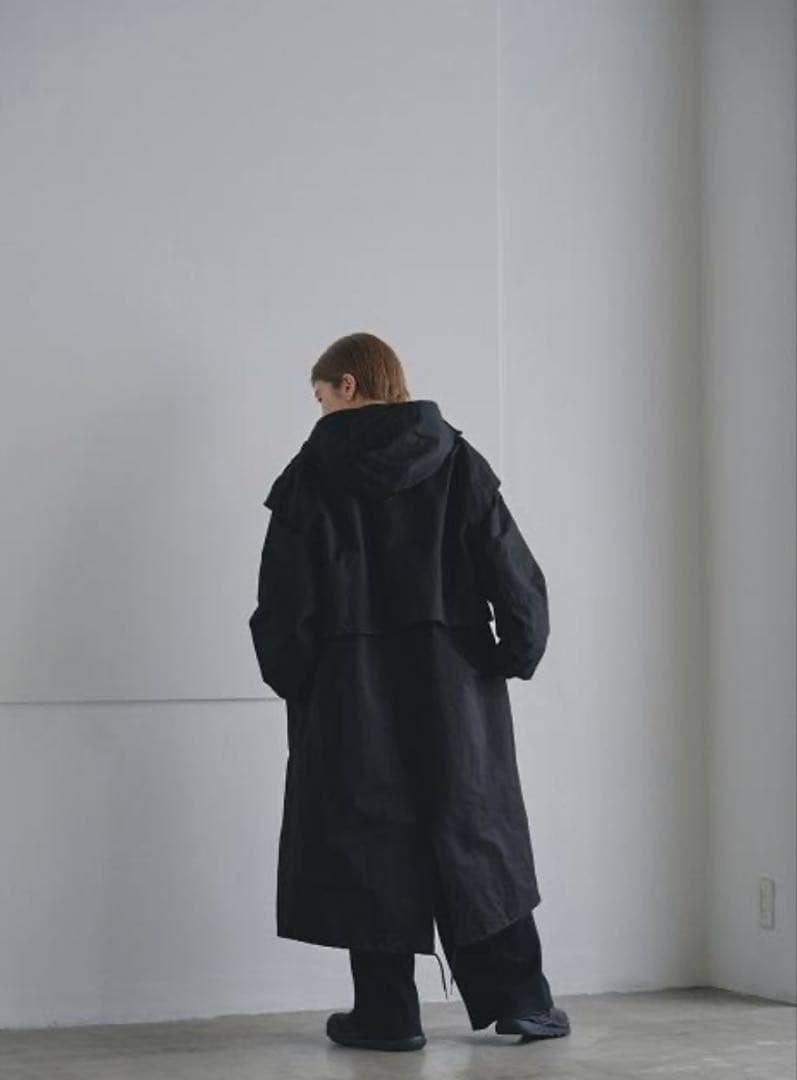 TODAYFUL トゥデイフル Nylon Hoodie Coat BLACK