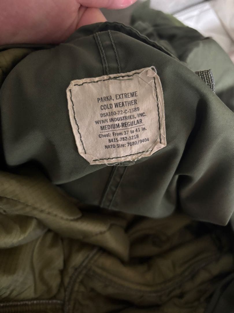 【美品】実物　US m65 フィッシュテール　フルセット　M 70s 80s