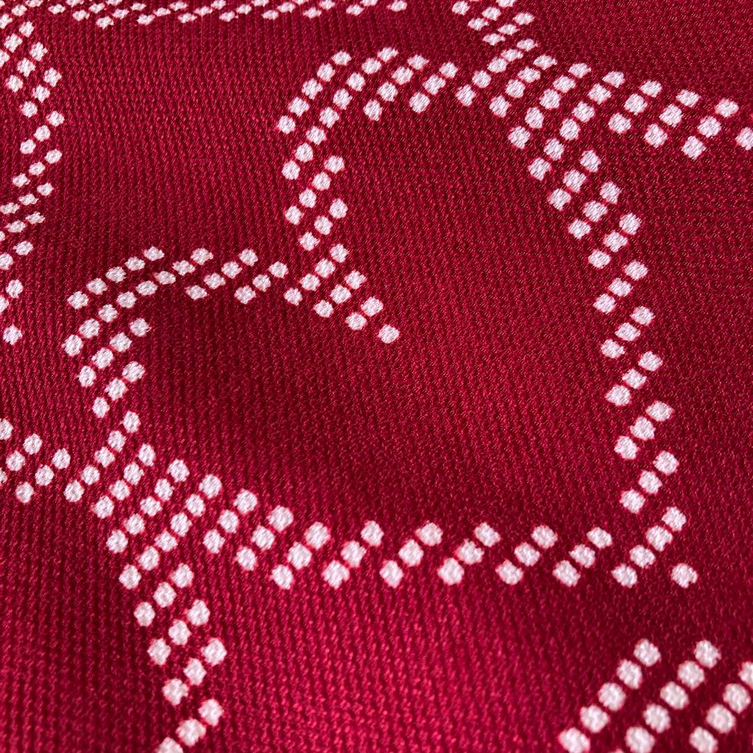 【美品】ハートモチーフニットワンピース　ニット　ウール　38 レッド