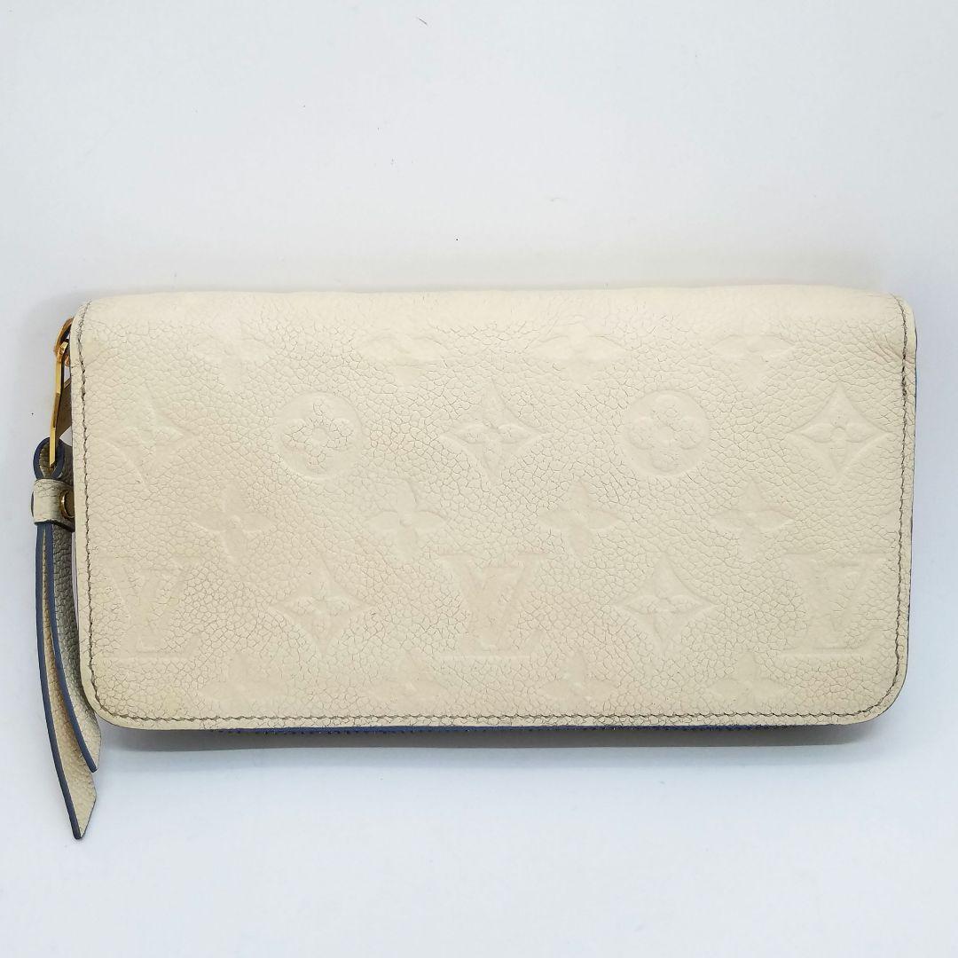 ルイヴィトン モノグラム アンプラント バイカラー 新型ジッピーウォレット 白系