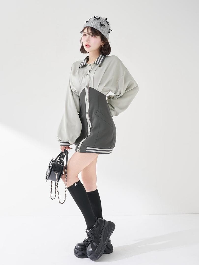 即日発送 完売品 新品 Darich ドルマンスリムスカジャンミニワンピース