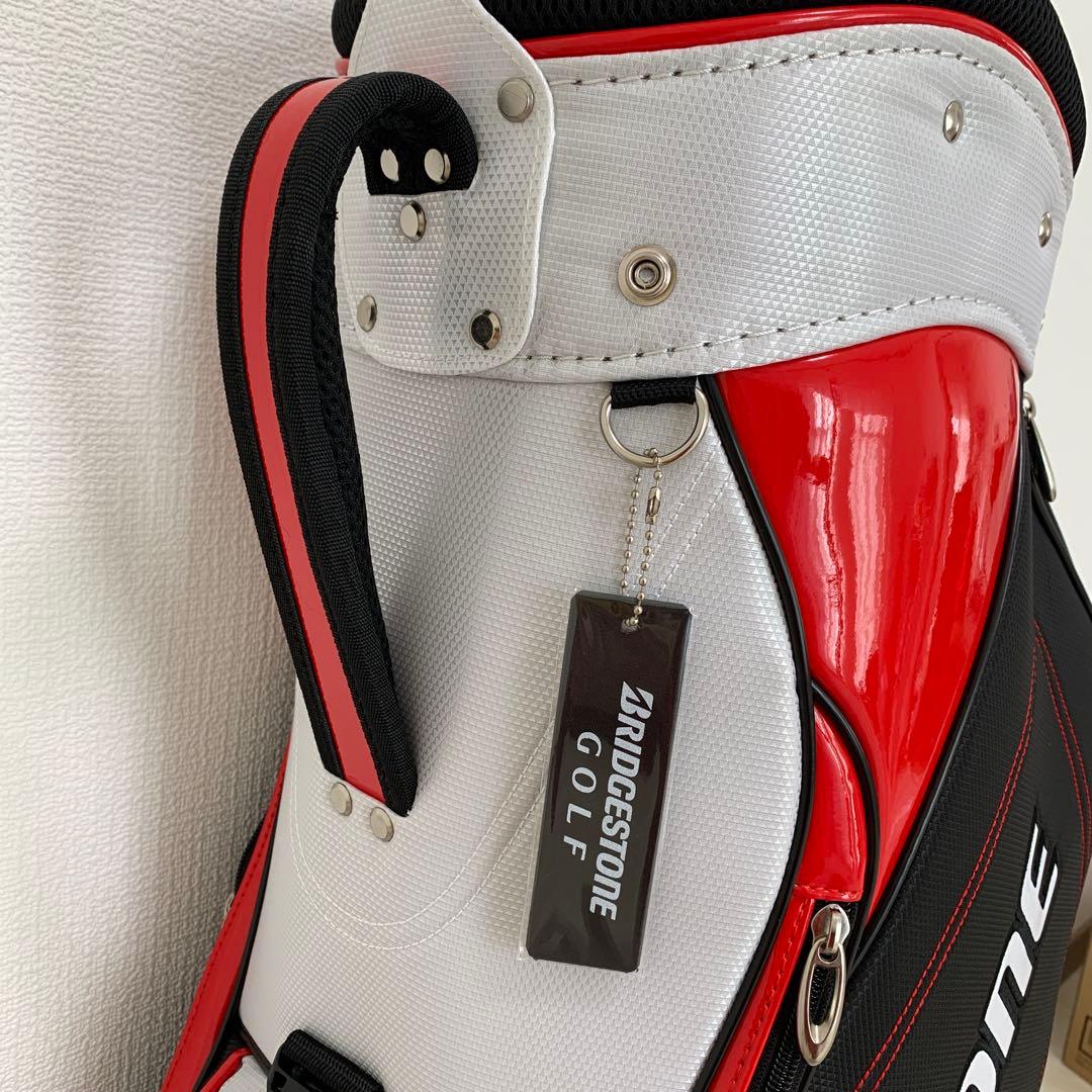 新品☆ブリヂストン ゴルフバック キャディバック 9型CBG21Y ホワイト