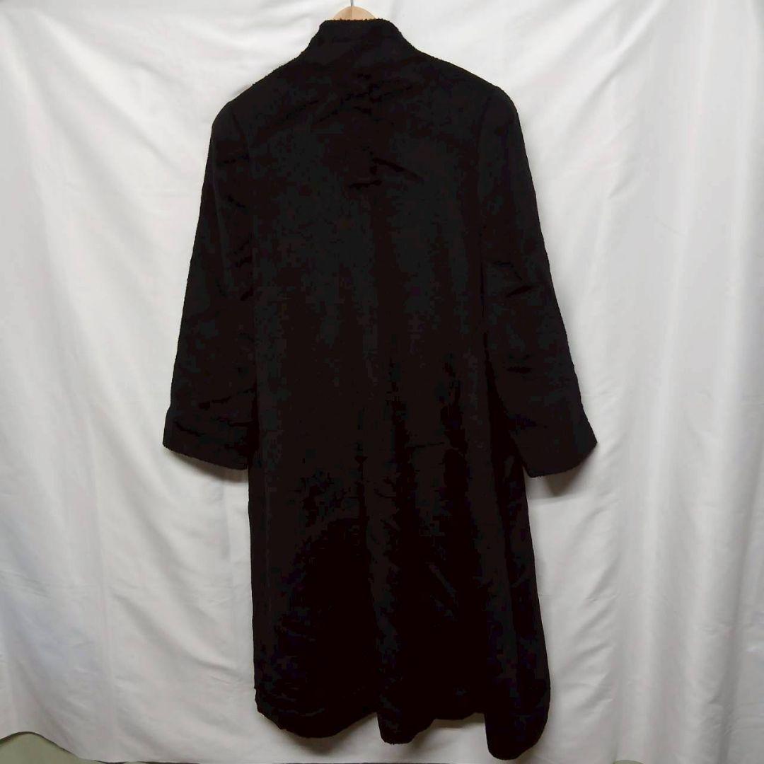 レリアン ロングコート 13+ 黒 ブラック 日本製 アルパカ混 L2431