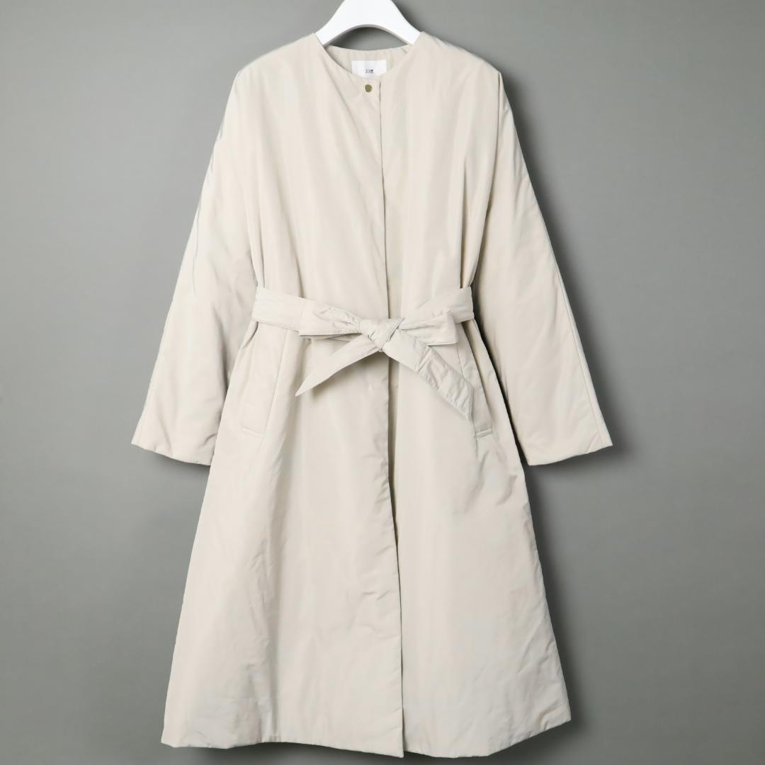 117 新品 23区 中綿 パデット ドルマンコート38 ロングコート 少訳