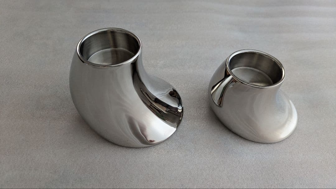 ジョージジェンセン　キャンドルホルダー2個セット　50mｍ　70mm　コブラ