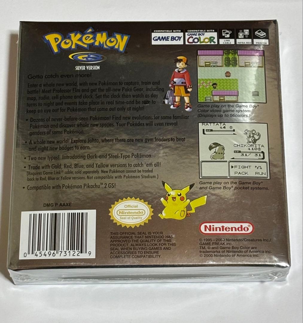ポケモン シルバー版 ゲームボーイカラー 北米版 新品未開封