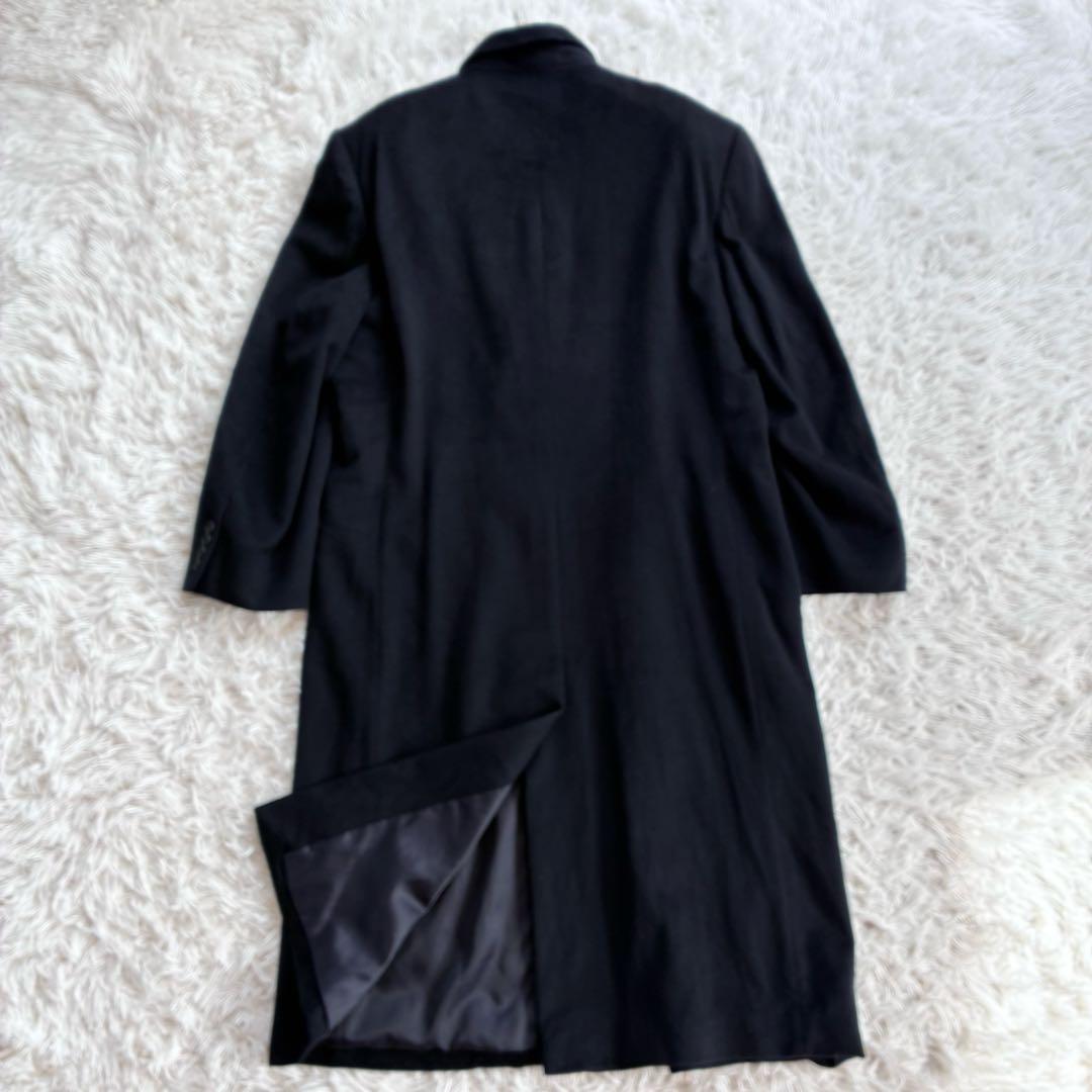 カシミヤ100% ダブルチェスターコート L