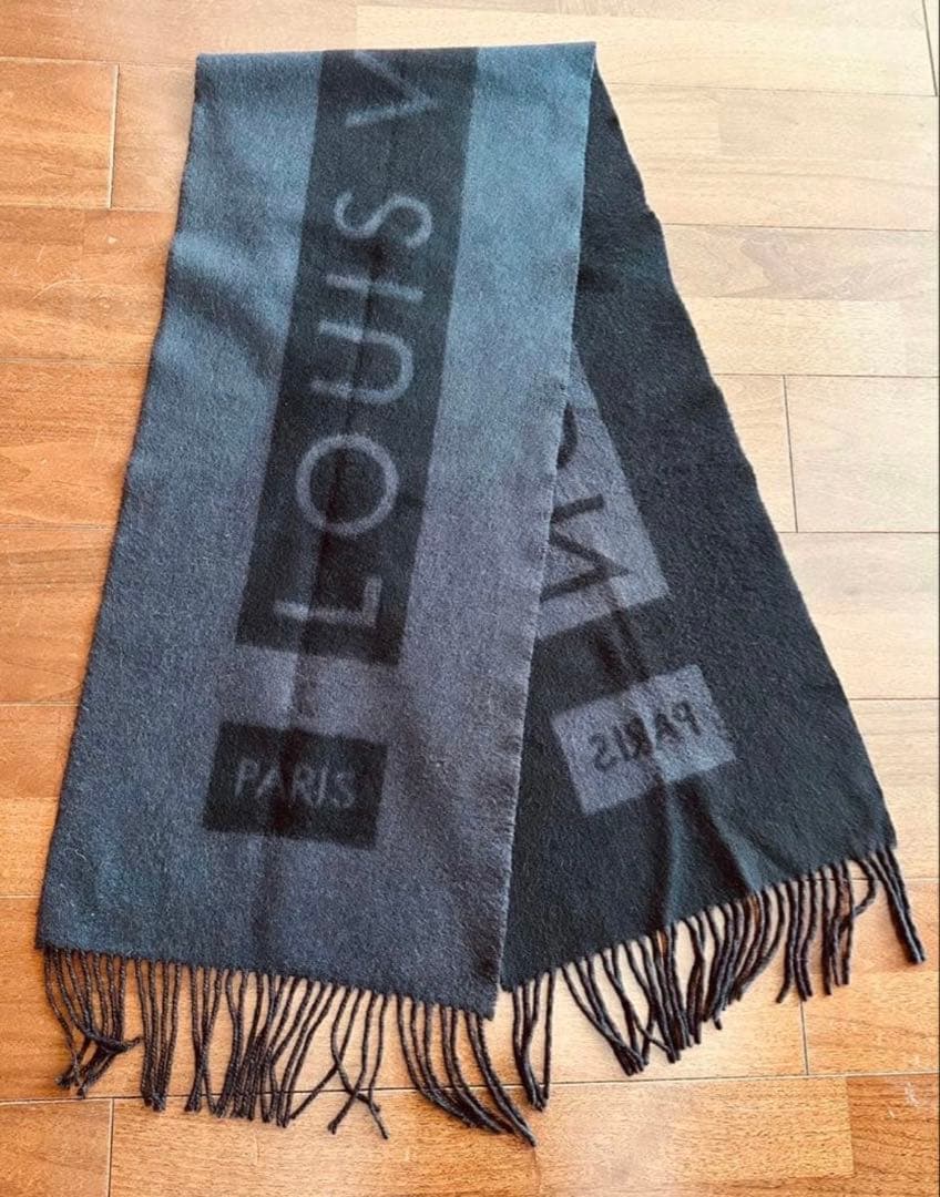 の*み様 正規品LOUIS VUITTON マフラー グレー/ブラック