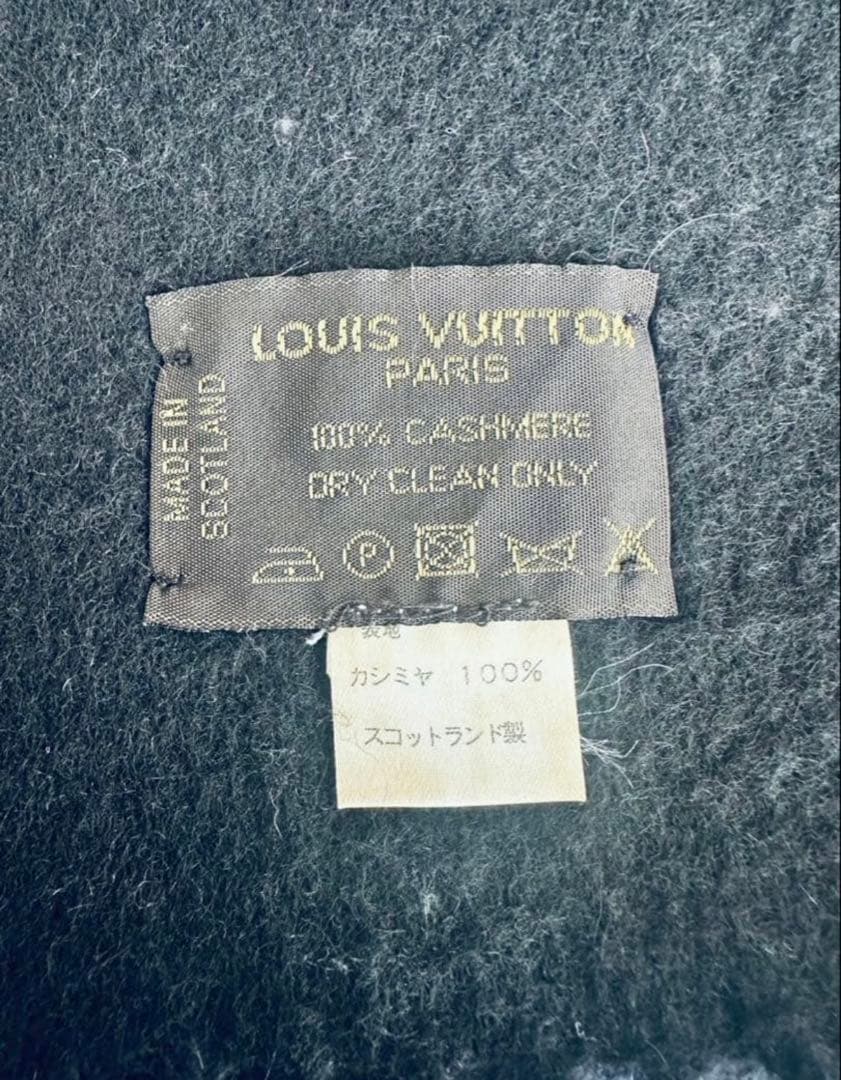 の*み様 正規品LOUIS VUITTON マフラー グレー/ブラック