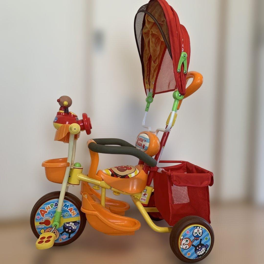 アンパンマン デラックスII 自転車 日よけ付き メロディ おしゃべり