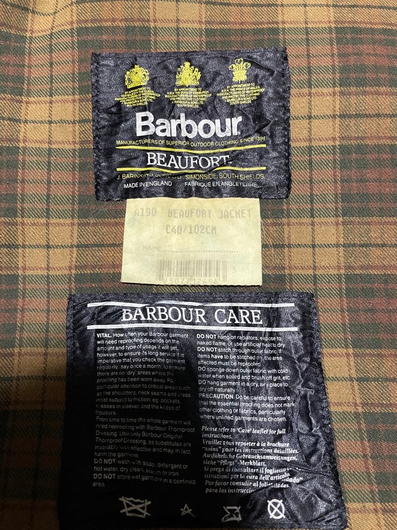 【94年生産】ヴィンテージ バブアー ビューフォートBeaufort