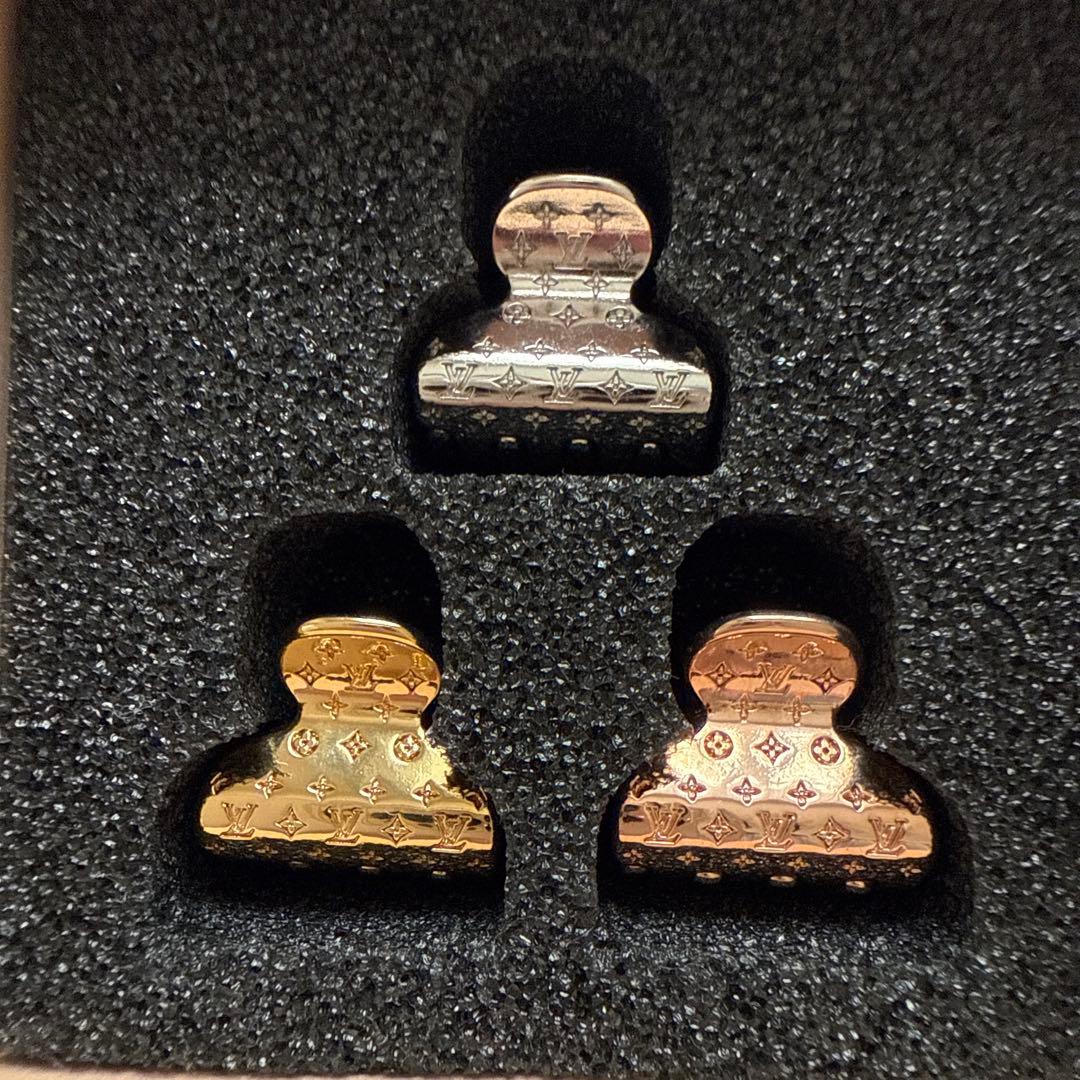 ルイヴィトン　ヘアピン　ヘアクリップ　アクセソワールシュブ・ナノグラム