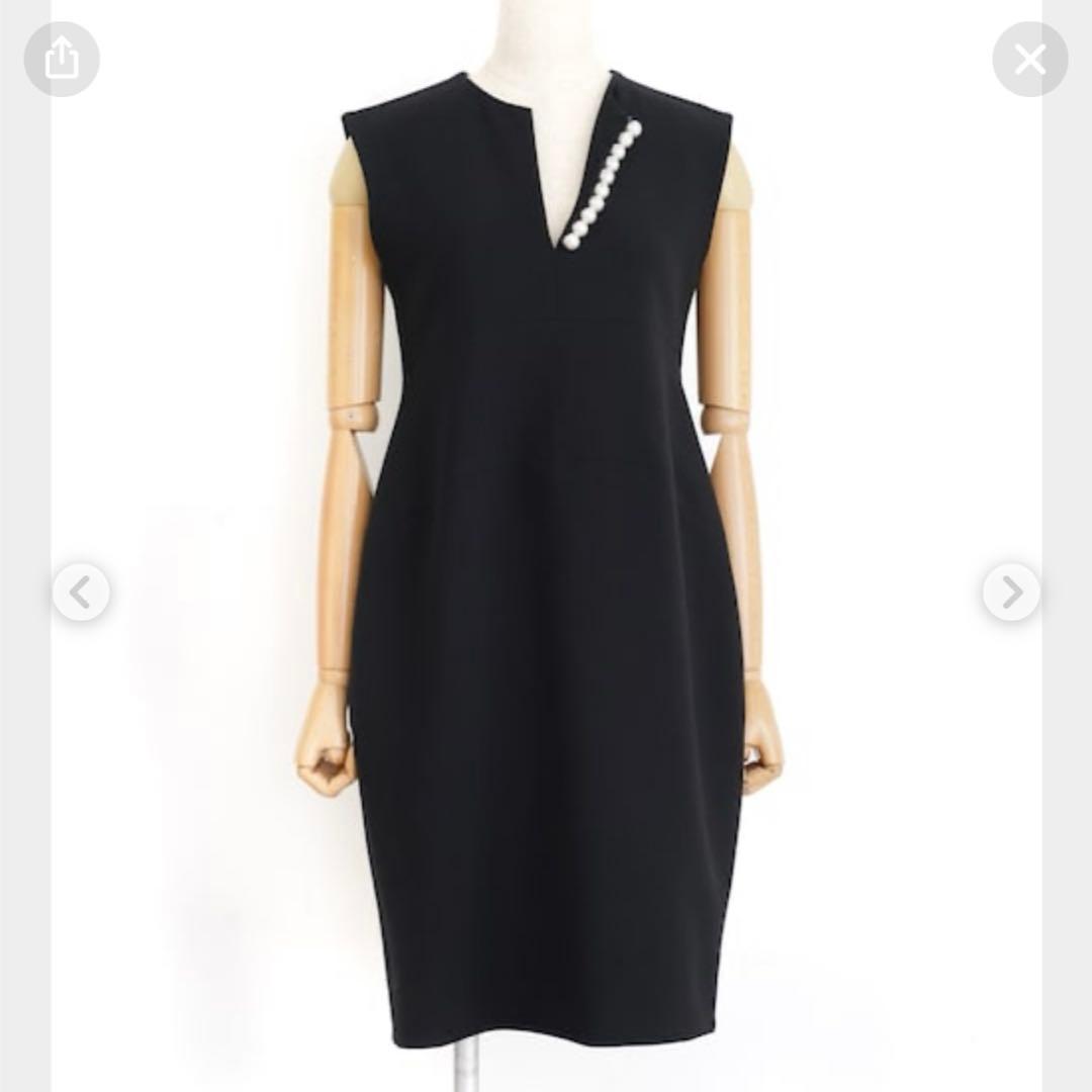 YOKO CHAN ブラックパールドレス 38