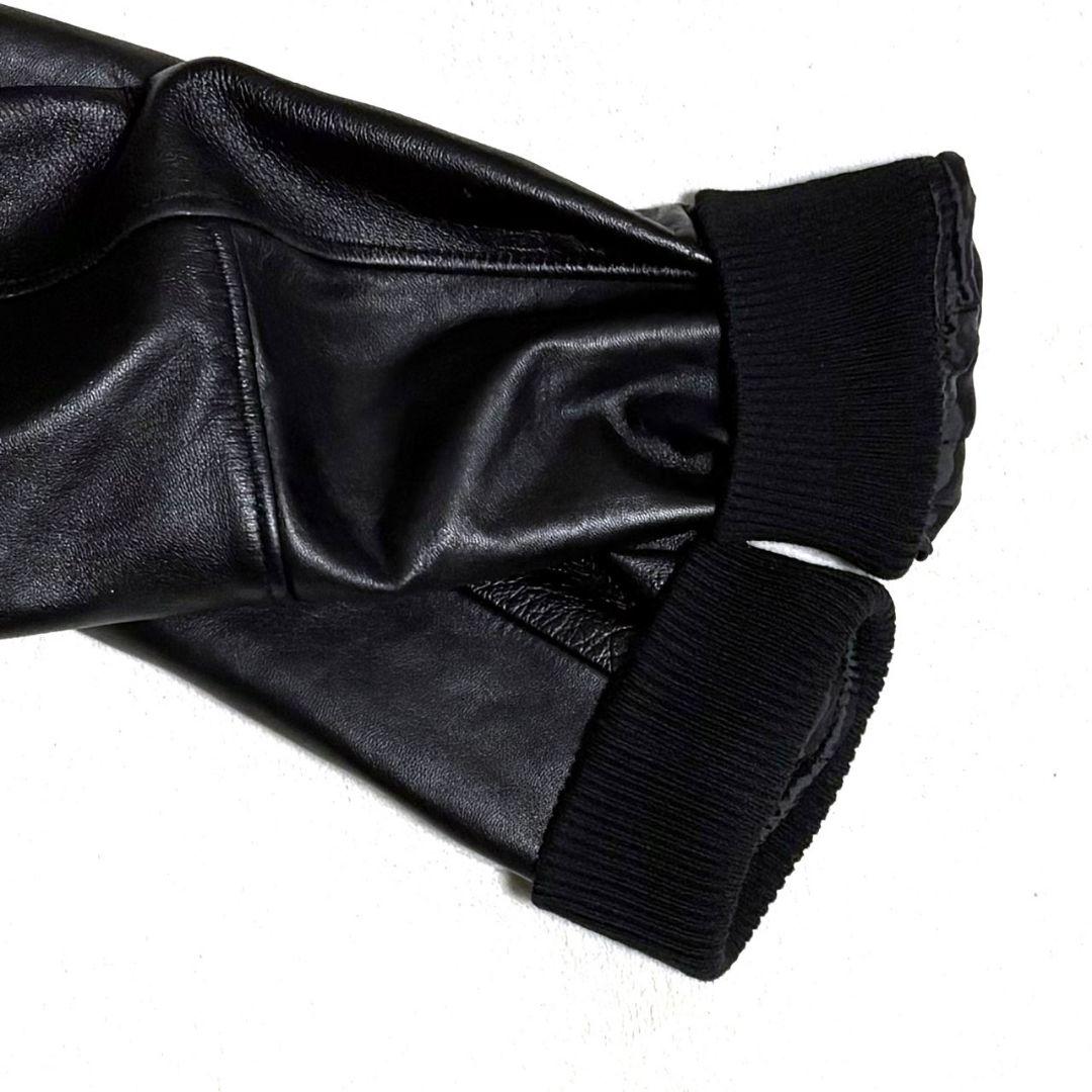 極美品✨️ BEAMS × Harris Tweed スタジャン レザー ウール