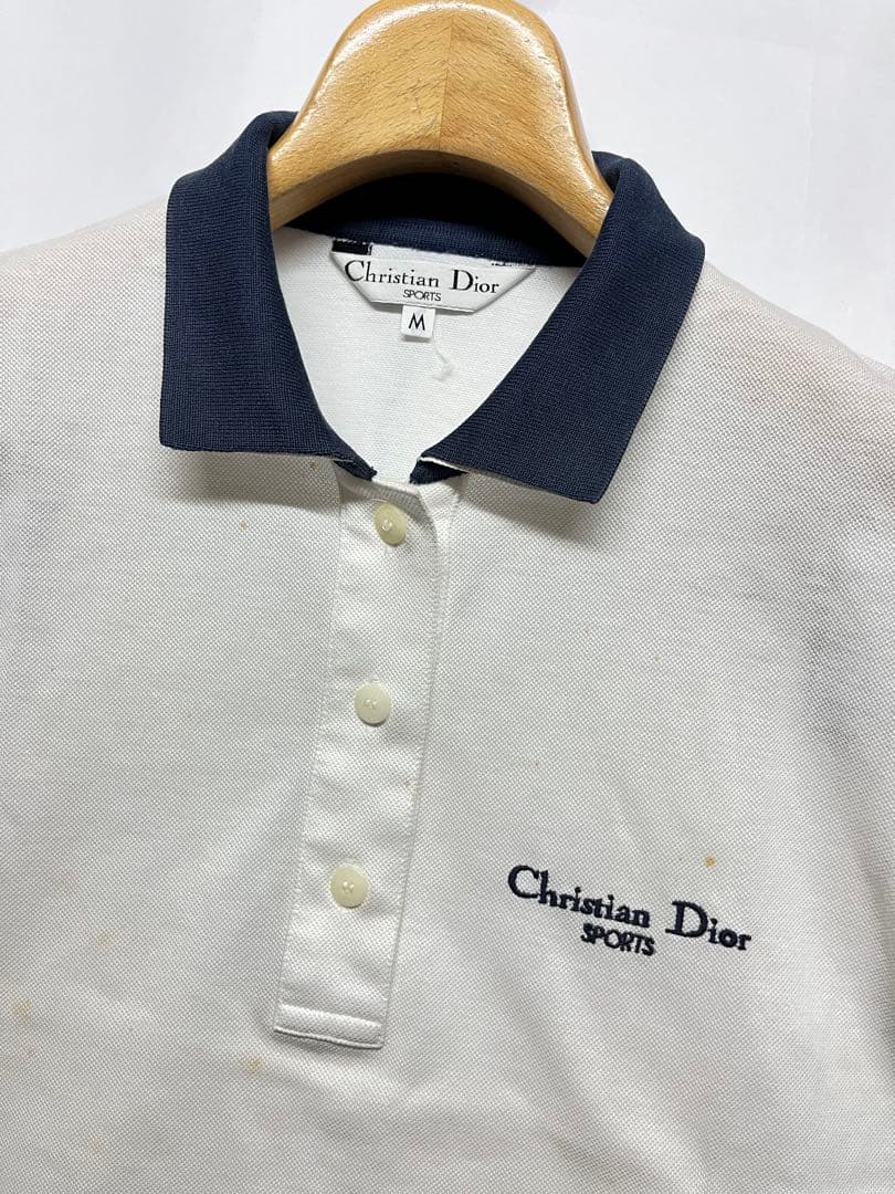 人気 90'sビンテージ クリスチャンディオール ロゴプリント ポロシャツ
