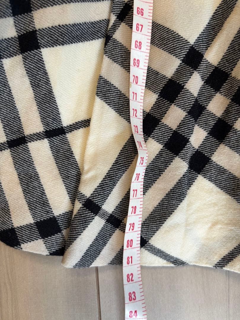 バーバリーブルーレーベル 総柄 ノバチェック柄 ギガチェック ひざ丈ワンピース