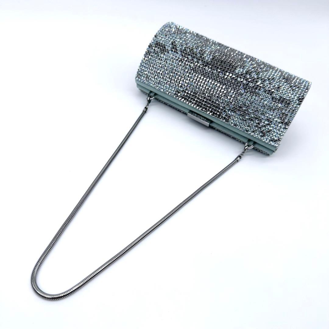 極美品✨スワロフスキー ビジュー イヴニングバッグ 2way クラッチバッグ
