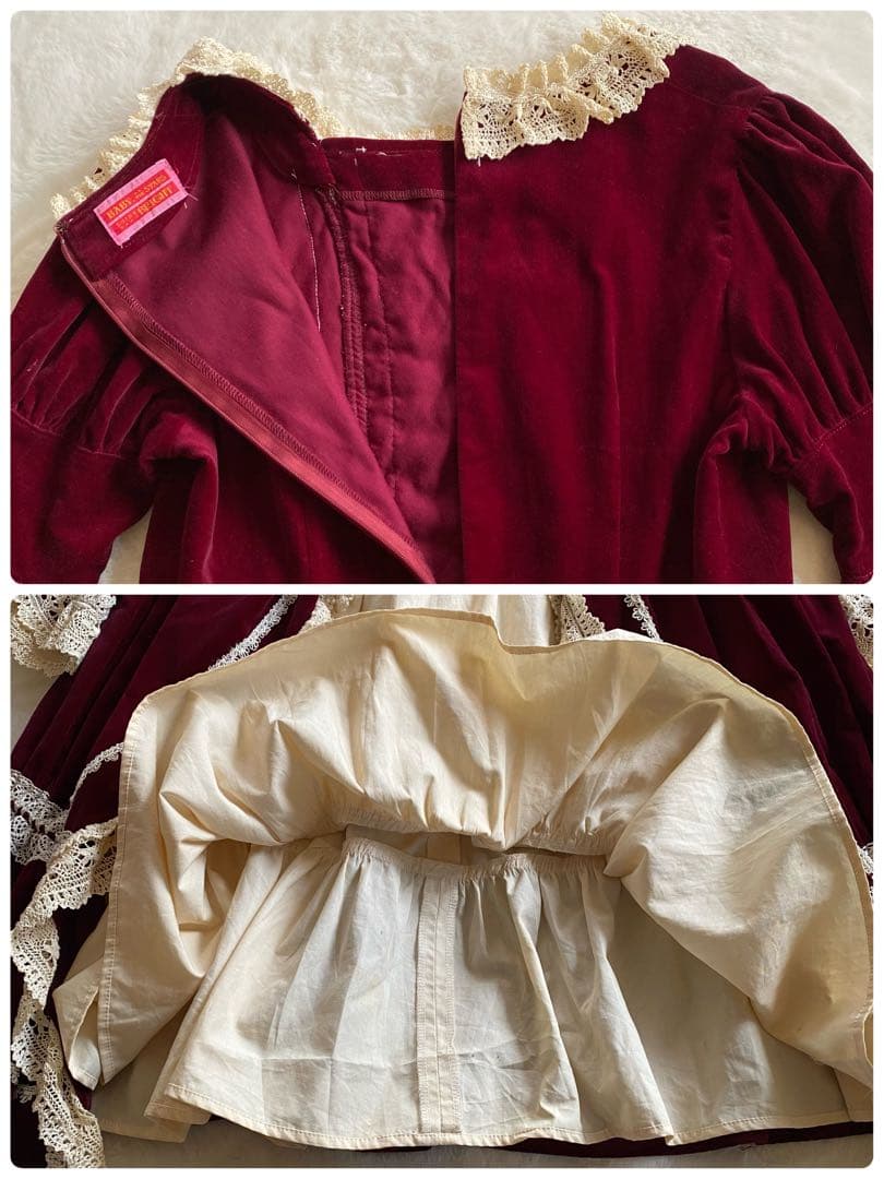 BABY THE STARS SHINE BRIGHT ベルベット　ドレスレース