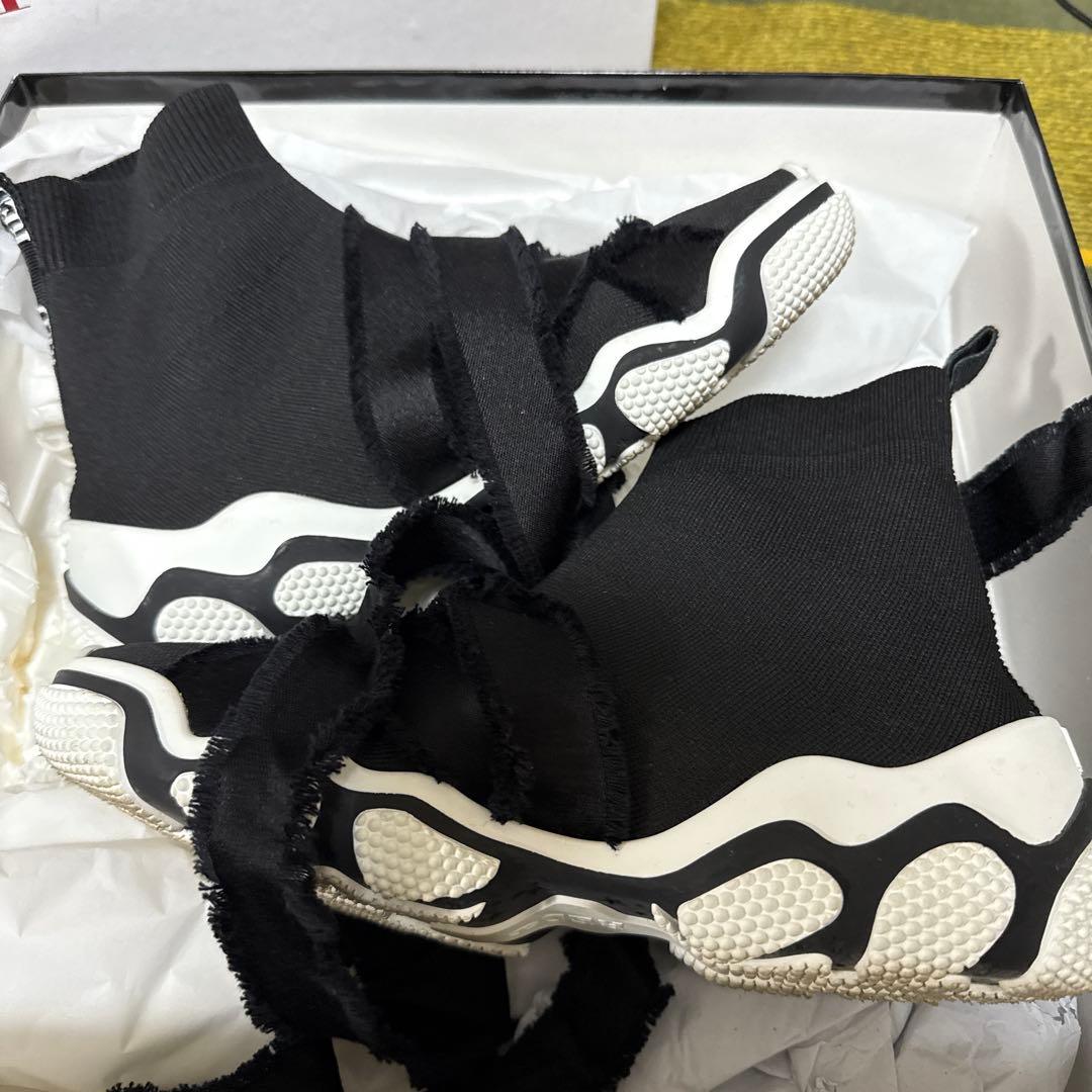 レッドヴァレンティノ（RED VALENTINO）ソックスニーカー 37 リボン