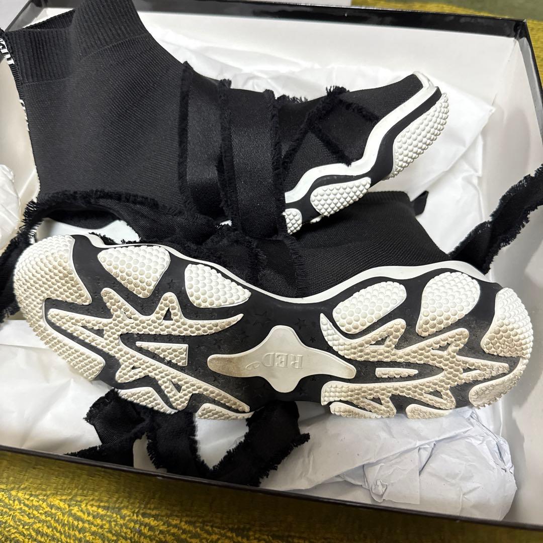 レッドヴァレンティノ（RED VALENTINO）ソックスニーカー 37 リボン