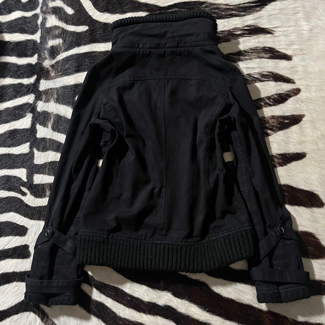 00s y2k gimmick ハイネック ミリタリー ジャケット ボンテージ