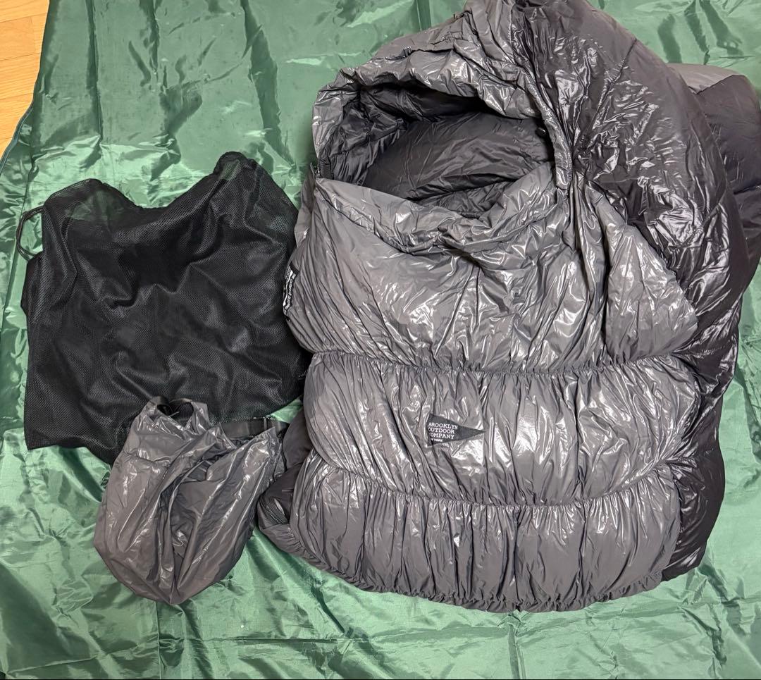 ブルックリンアウトドアカンパニー　シュラフ　800FP 600g