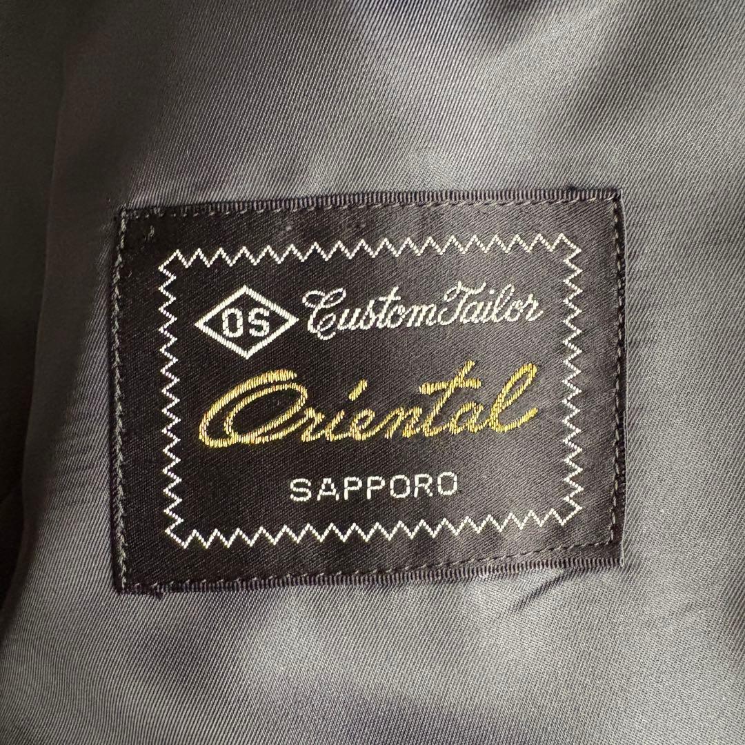 上質✨Oriental カシミヤチェスターロングコート 濃紺 メンズXL相当