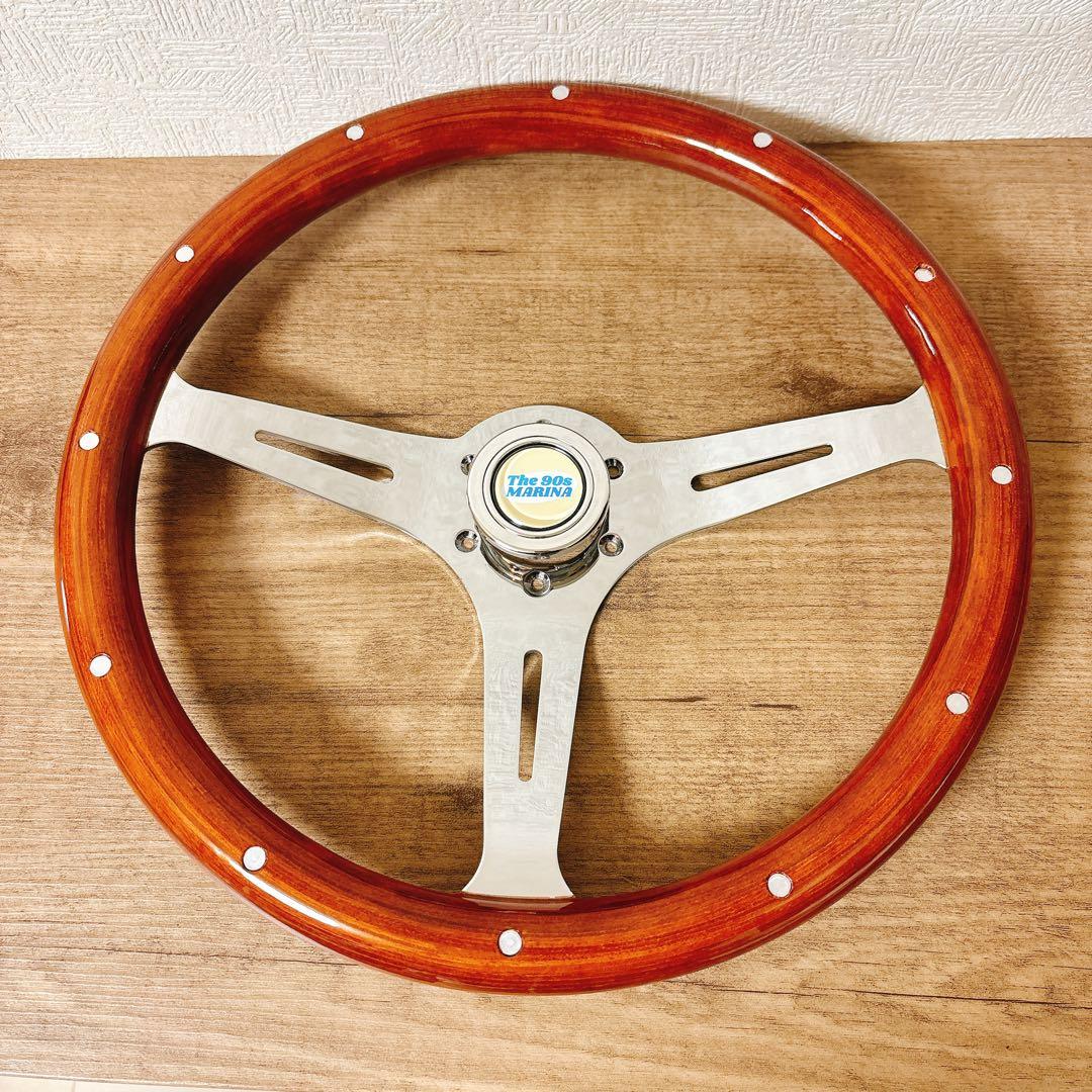 ウッドハンドル　ウッドステアリング　38cm ハンドル　ステアリング　お洒落