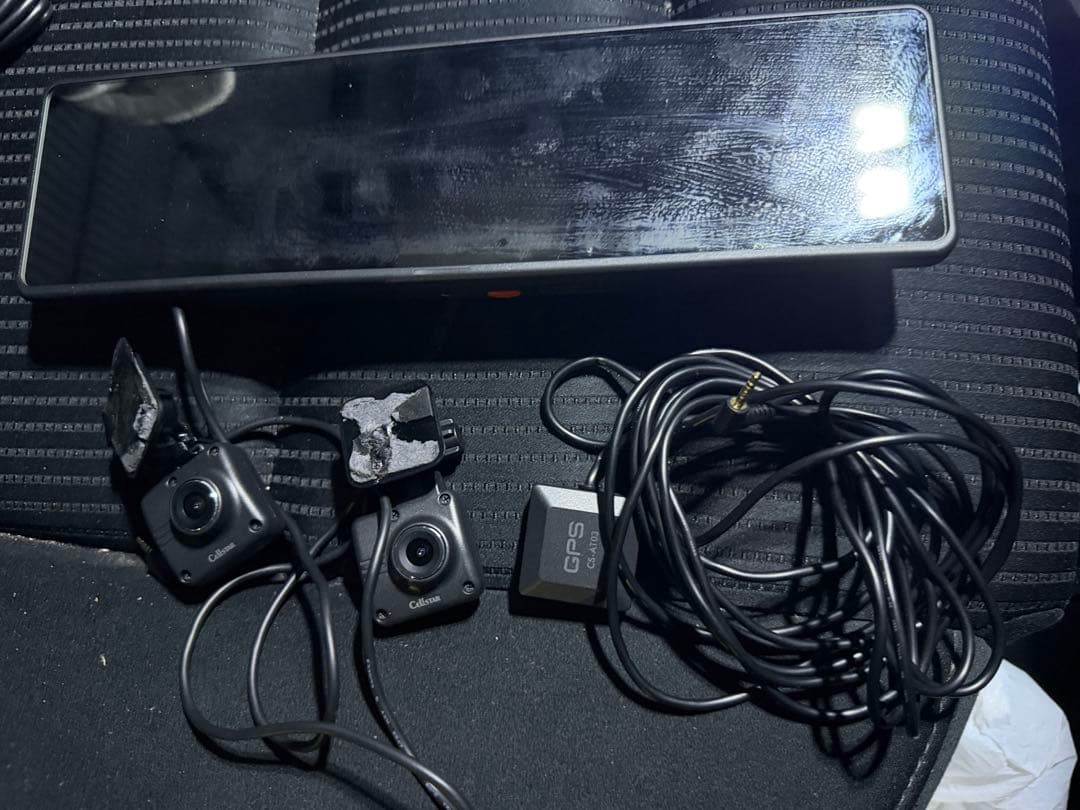 セルスター ドライブレコーダー CS-2000SM 本体、フロント、リア、GPS