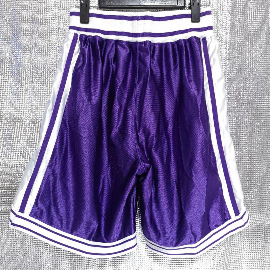 バスケ部　バスパン　ナイキ　パープル✕ホワイト　L
