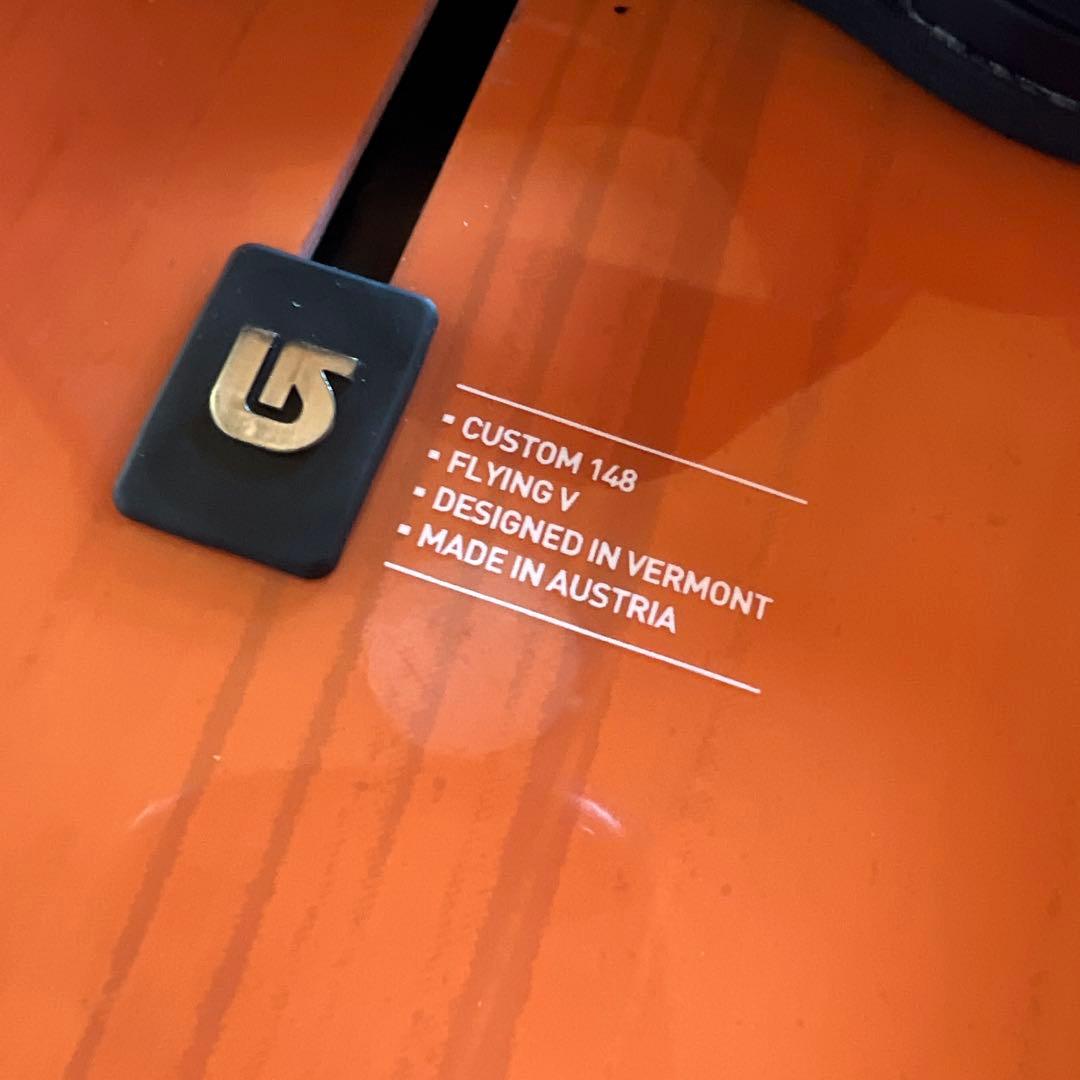 良品 BURTON CUSTOM FV 148cm バイン付 スノーボードセット