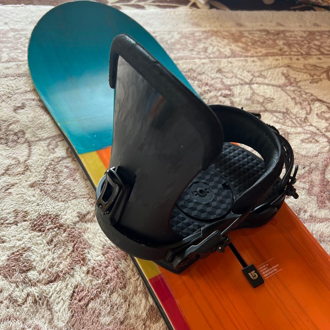 良品 BURTON CUSTOM FV 148cm バイン付 スノーボードセット