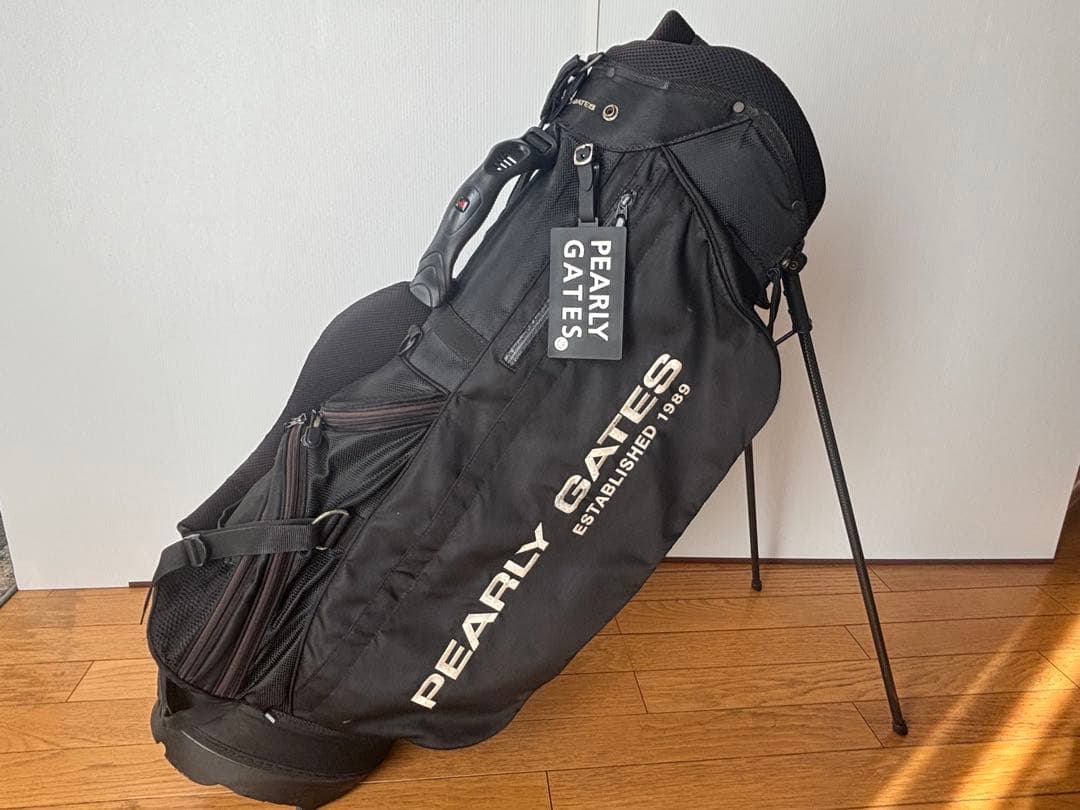 パーリーゲイツ キャディバッグ スタンド式 9.5 型 8分割 ブラック