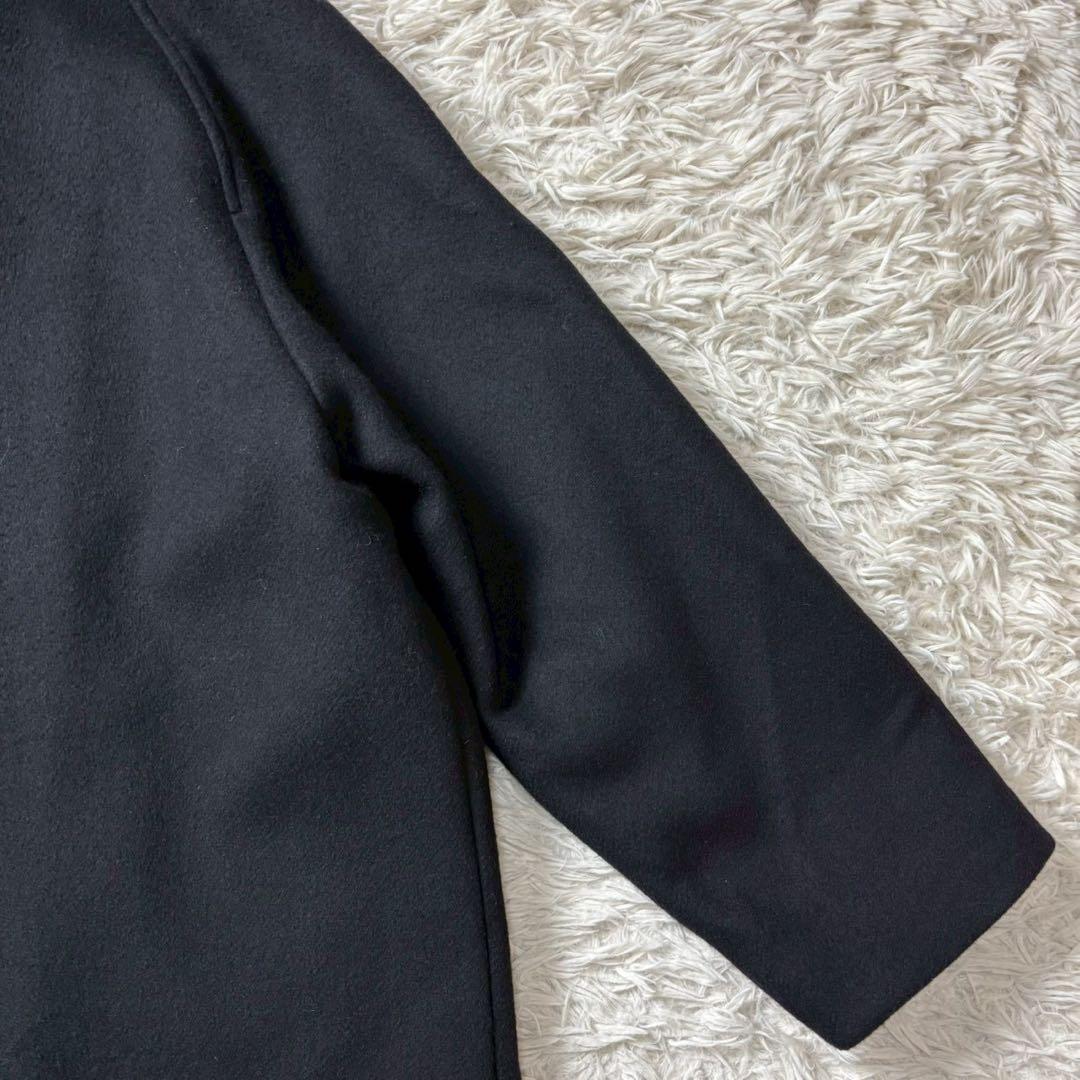 【美品】Liyoca リヨカ　ビーバーバンドカラーコート