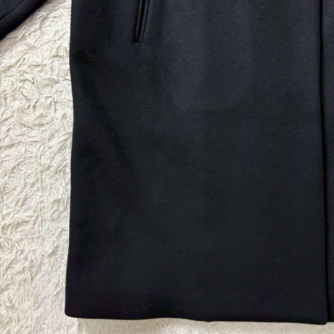 【美品】Liyoca リヨカ　ビーバーバンドカラーコート