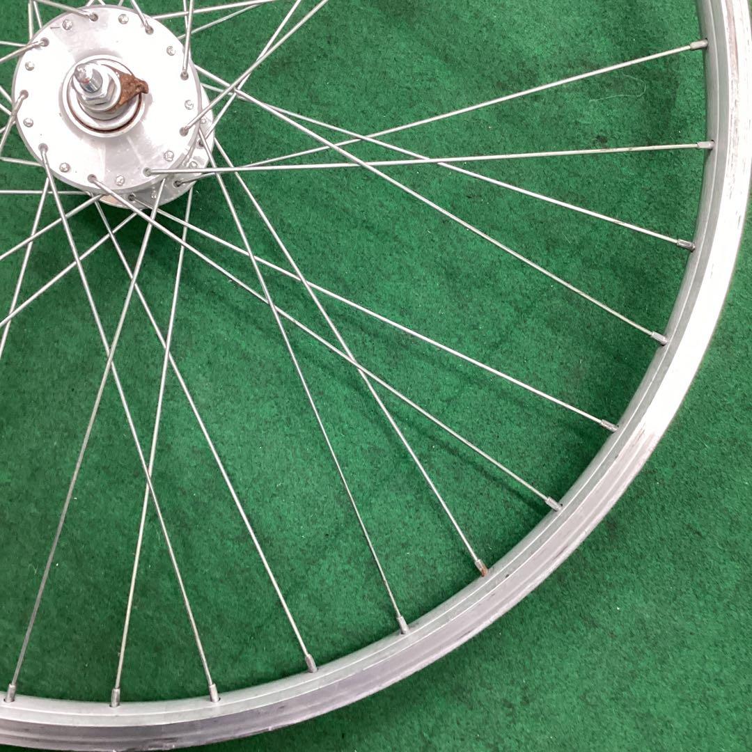 26インチ アルミリム 前輪 フロント 26x1.75 ハブダイナモ j2端子