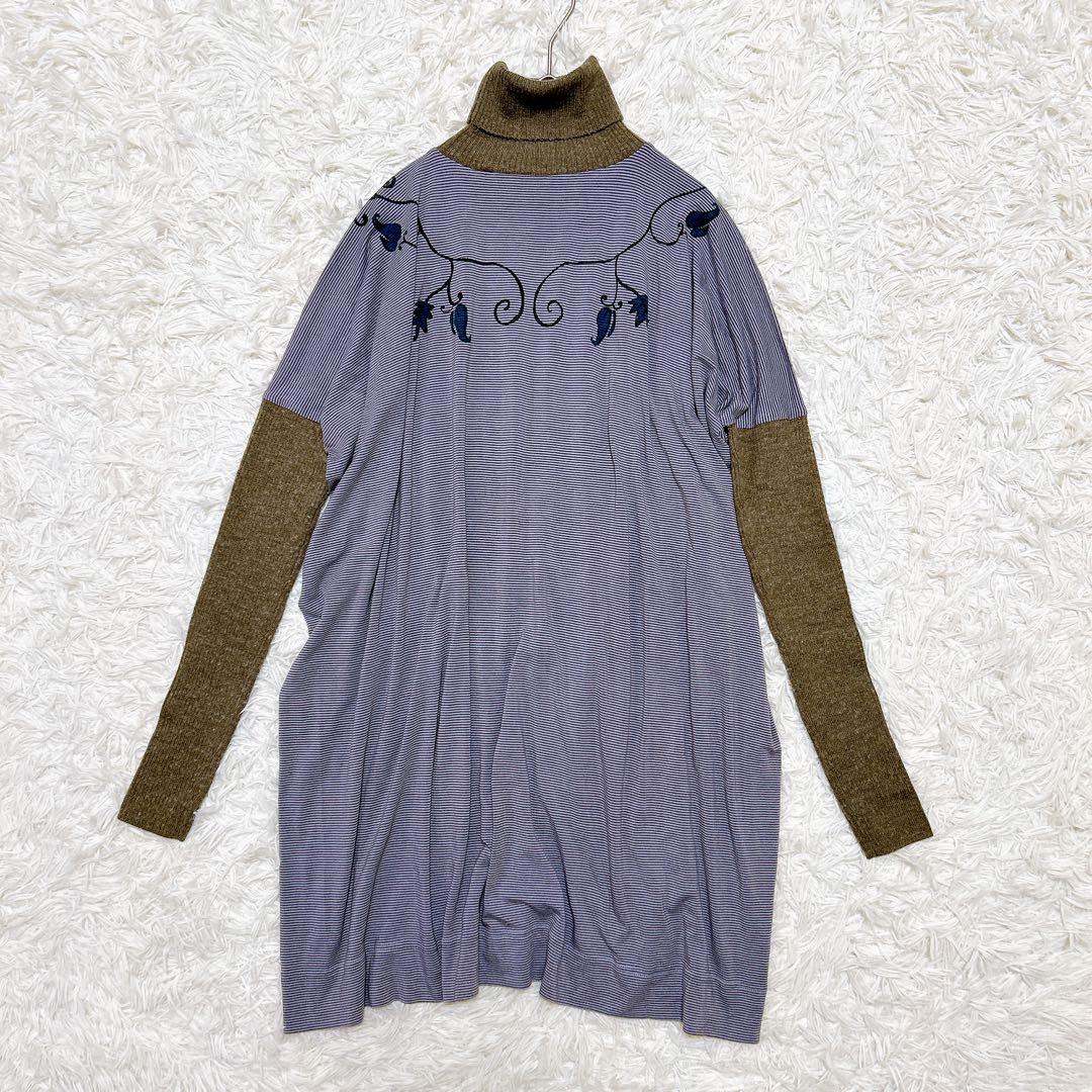 Vivienne Westwood オーブプリント タートルネックワンピース