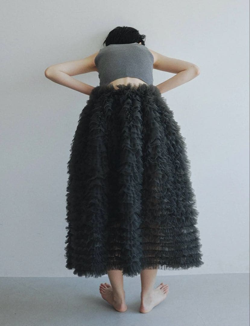 bibiy定番チュールスカート☆オンライン購入正規品★thetoesacai