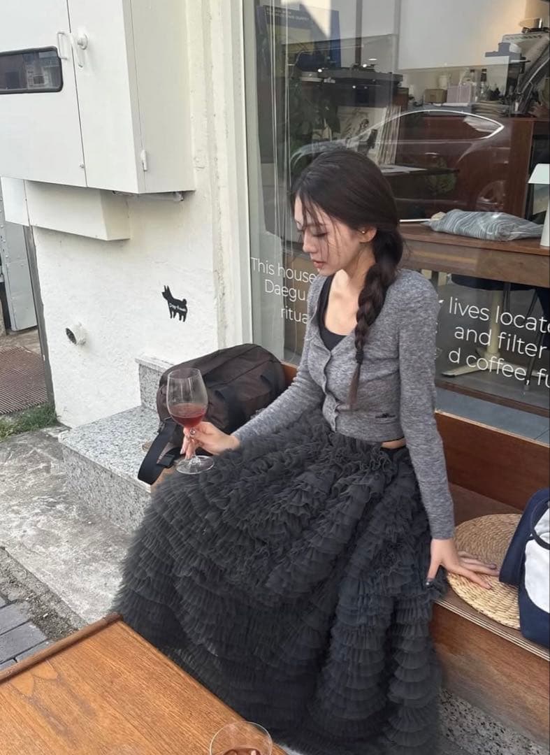 bibiy定番チュールスカート☆オンライン購入正規品★thetoesacai