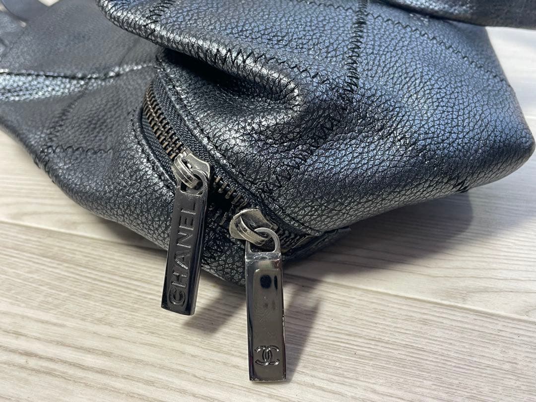 シャネル CHANEL トートバッグ チョコバーハン ドバッグ キャビアスキン