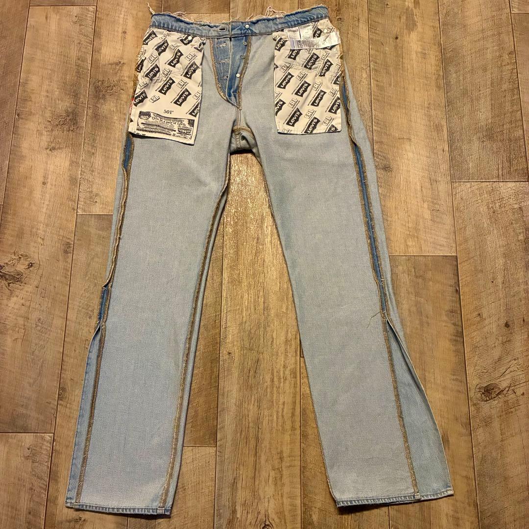 ERL✖️Levi’s501 コラボw30スリット フレアA5427-0000