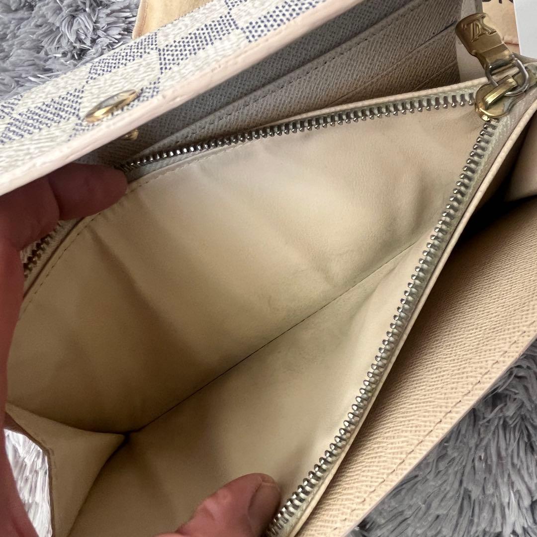 【専用】ルイヴィトン　ポルトフォイユサラ　ダミエ　アズール　ホワイト