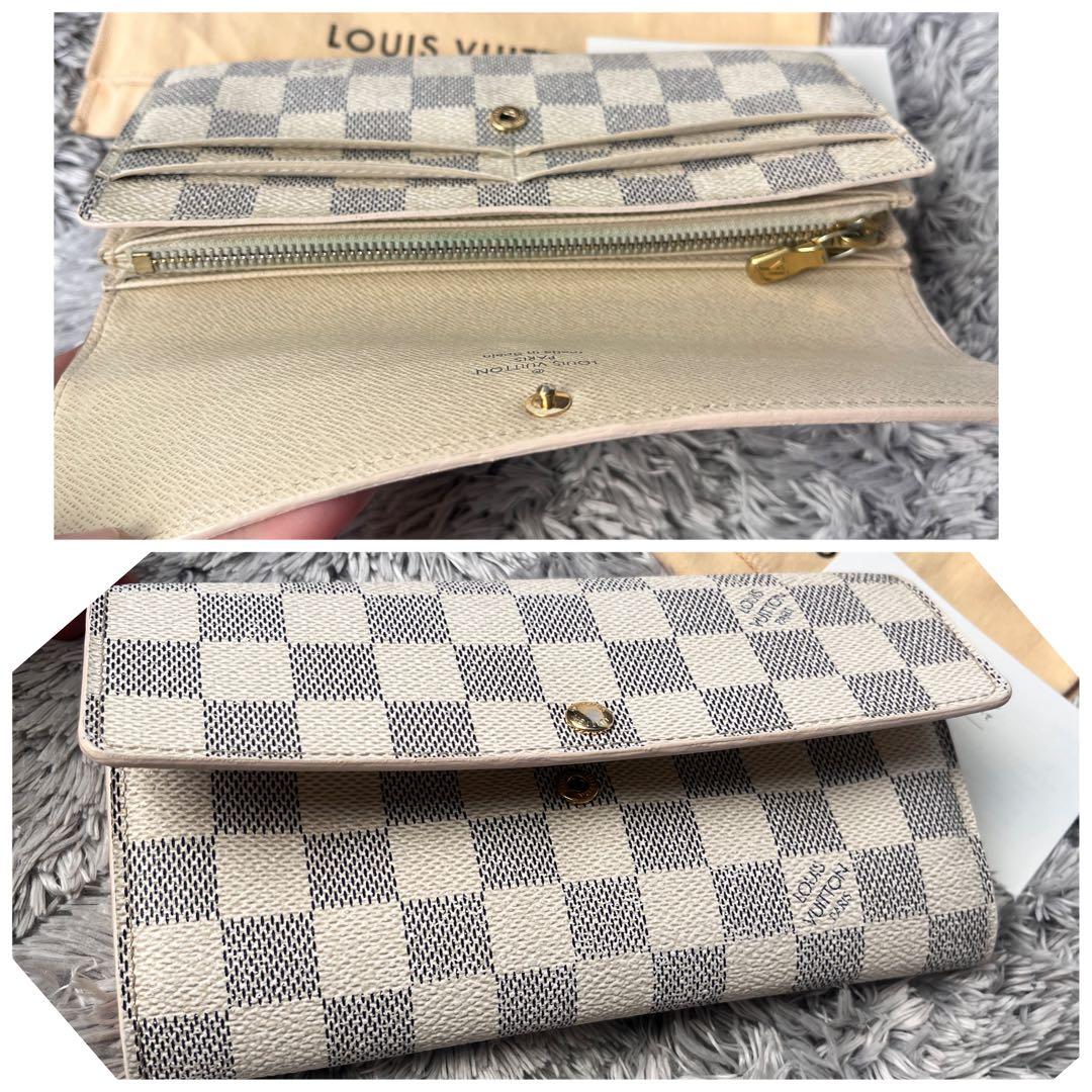 【専用】ルイヴィトン　ポルトフォイユサラ　ダミエ　アズール　ホワイト