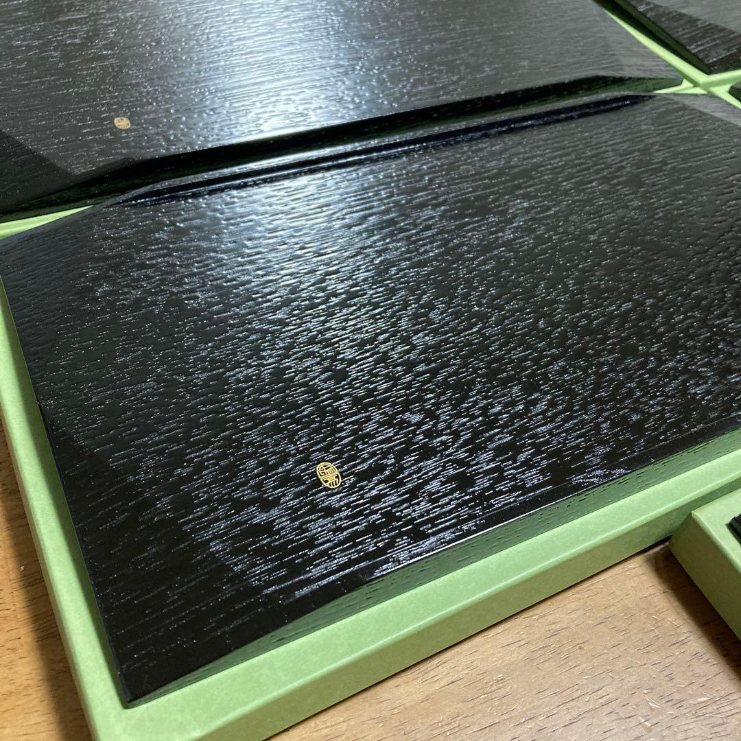 【美品】京都　平安象彦　松葉ゲストプレート 5枚　5客　セット