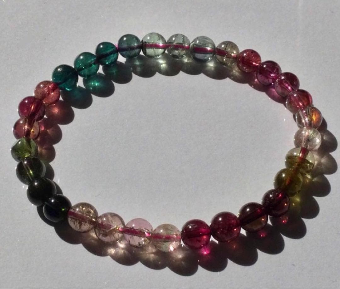 【プレミアム品質】◆希少カラー 高透明&高発色 トルマリン 6mm「賢者の色」