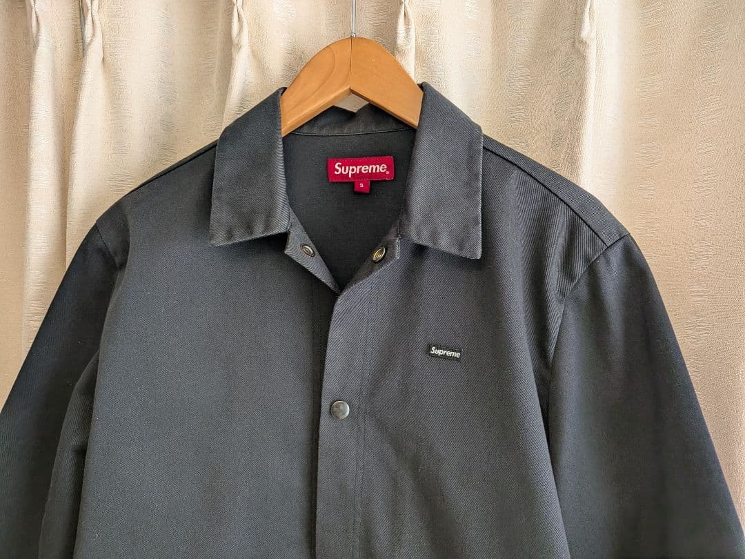 美品 supreme small logo shop jacket Sサイズ 黒
