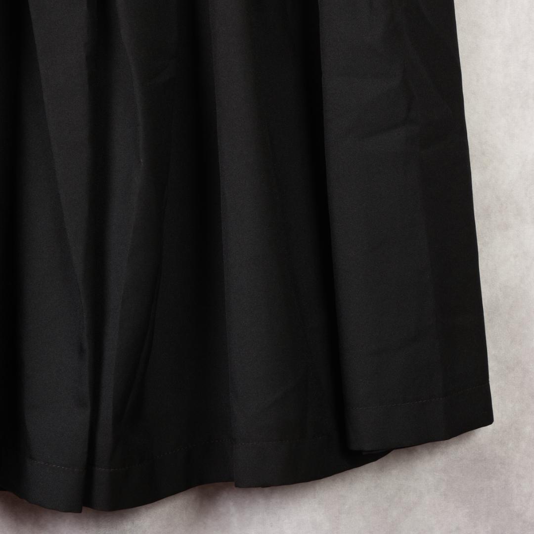 COMME des GARCONS　膝丈タックフレアスカート　ブラック